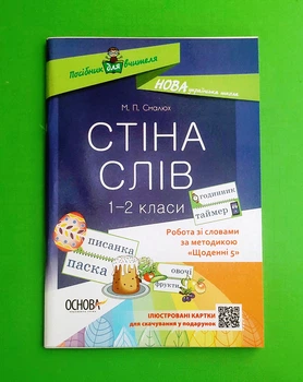 Стіна слів. 1-2 класи. Робота зі словами за методикою Щоденні 5 Основа