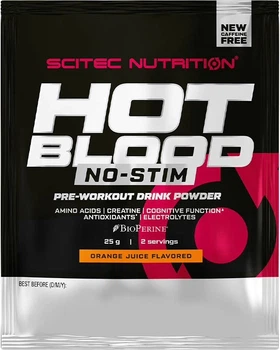 Передтренувальний комплекс Scitec Nutrition Hot Blood No-Stim порошок 25 г Апельсиновий сік (5999100032941)