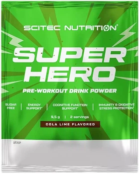 Передтренувальний комплекс Scitec Nutrition Superhero порошок 9.5 г Кола-лайм (5999100033016)