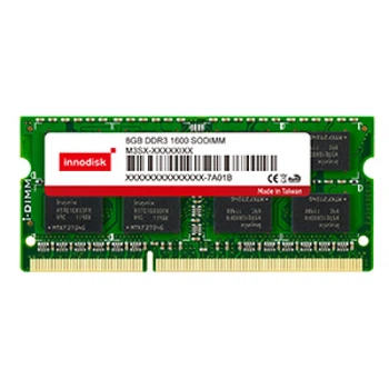 Оперативная память 8 ГБ, DDR3, для ноутбуков, Innodisk (1600 МГц, 1.5 В, CL11, M3S0-8GSSDCPC) Б/У