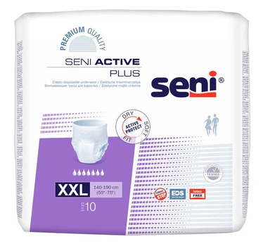 Трусы памперсы для взрослых SENI ACTIVE PLUS extra extra large. (10 шт.)
