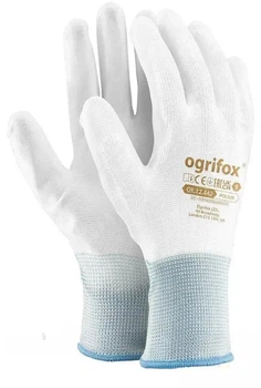 Рабочие перчатки Ogrifox OX-POLIUR — размер 8 (M), полиэстер + PU ПР21280