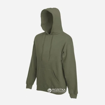 Худи мужское Fruit of the loom Hooded Sweat 062208059 S Оливковое (5000000089016)