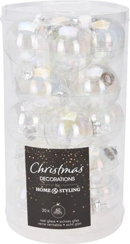 Набір ялинкових куль Christmas Decoration 6 см Бензиновий 20 шт (ARB104070)