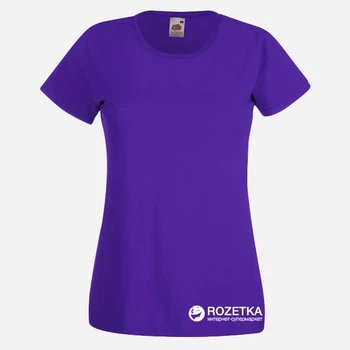 Футболка хлопковая женская Fruit of the loom Valueweight Ladies 0613720РЕ XS Фиолетовая (5000000005529)