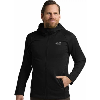 Фліс PEAK DISTRICT HOODED FZ M Jack Wolfskin A65272_6000 56-58 Чорний (4064886551823)