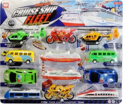 Набір транспортних засобів Swede Mix 12 шт. G7451 (5902496202430)