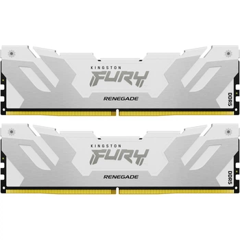 Модуль пам'яті для комп'ютера DDR5 32GB (2x16GB) 6800 MHz Renegade White/Silver Kingston Fury (ex.HyperX) (KF568C36RWK2-32)