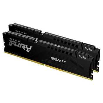 Модуль пам'яті для комп'ютера DDR5 32GB (2x16GB) 5600 MHz Beast AM5 Black Kingston Fury (ex.HyperX)
