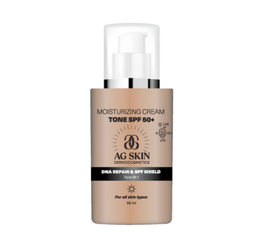 Тонуючий крем з СПФ тон 1 AG SKIN Moisturisеr cream tone 1 SPF 50+ 50 мл