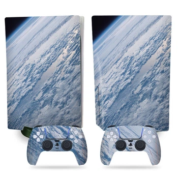 Комплект виниловых наклеек Planet Earth для Playstation 5 Disk edition