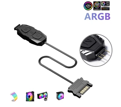 ALSEYE контролер ARGB 5v 3pin SATA Black