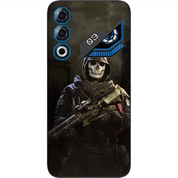 Силиконовый чехол SMTT для ZTE Nubia Neo 3 GT 5G с картинкой Call of Duty Ghost Призрак