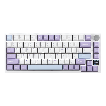 Бездротова механічна клавіатура AJAZZ AK 820 pro 75% White Purple