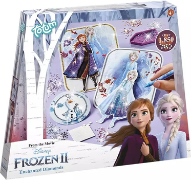 Zestaw kreatywny Totum Disney Frozen Enchanted Diamonds do tworzenia błyszczących kart 3D TT680722 (8714274680722)