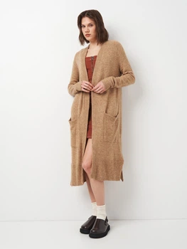 Кардиган жіночий H&M 04404710 XS Темно-бежевий (KAY2000001581766)