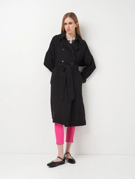 Плащ женский H&M 0985258 XS-S Черный (KAY2000001561966)