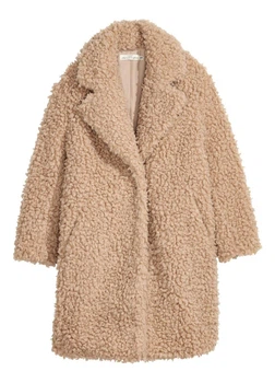 Еко шуба жіноча H&M 210610-2 M(170/96) бежевий (2106100004)