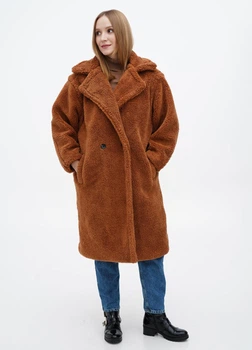 Еко шуба жіноча Boohoo М-801874-4 40 бронзовий (2000004803711)