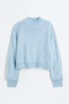 Жіночий джемпер H&M 209402-4 L(175/104) блакитний (2094020005)
