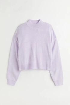 Жіночий джемпер H&M 209403-4 XS(160/80) світло-фіолетовий (2094030002)