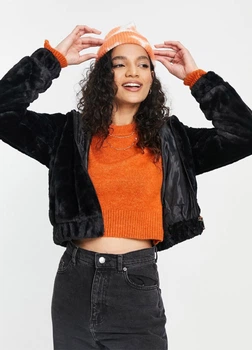 Кожушок жіночий ASOS 300099-4 42 чорний (300099479967)
