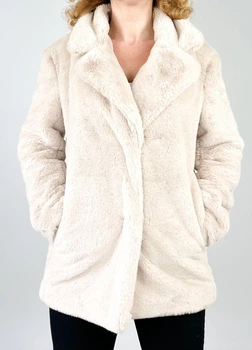 Кожушок жіночий H&M 707285-2 XS(160/80) молочний (2000004862862)