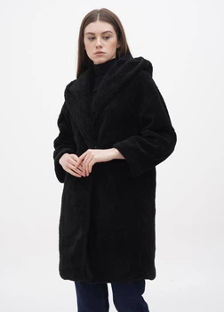 Еко шуба жіноча Boohoo М-801654-4 38 чорний (2000004799663)