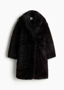 Еко шуба жіноча H&M 211616-2 M(170/96) коричневий (2116160004)