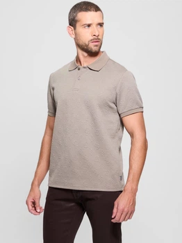 Поло длинное мужское Guess 798108649 XL Коричневое (1159846860)