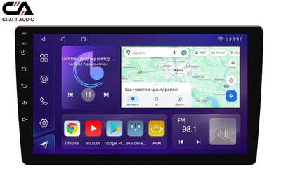 Автомагнітола CraftAudio QMS-1046 Android13 QLED 4+64Gb 10"