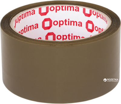 Клейка стрічка Optima 48 мм х 80 м 1 шт. Коричнева (O45321)