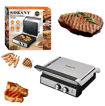 Домашній електричний гриль Sokany SK-08050 2000 Вт розкриття на 180°