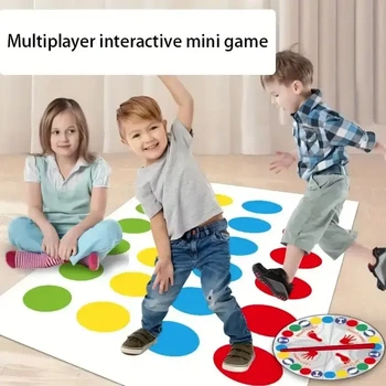 Напольная игра Твистер Dance Pad Toy Party Game яркий коврик 160х112 см