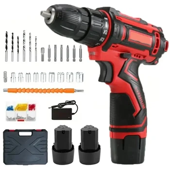 Аккумуляторный шуруповерт с насадками KRAFFTEC 24V