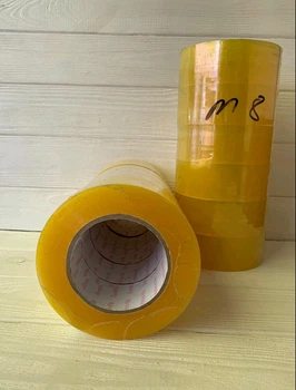 Скотч 45*400м, плотный 50мк, упаковочный, М8, прозрачный