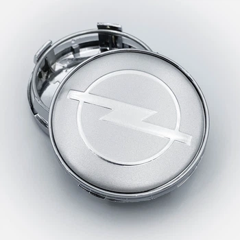 Колпачки (заглушки) на литые диски OPEL (Опель), 60 мм Серебристые CountryMan