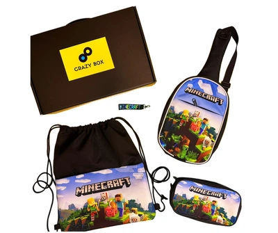 Подарунковий набір в коробці Crazy Box Майнкрафт Minecraft відмінний подарунок хлопчику на День Народження