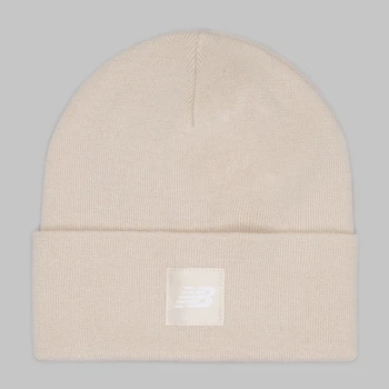 Шапка New Balance Cuffed Beanie Flying NB Logo LAH13034WDL One Size Бежевая (198686211466)