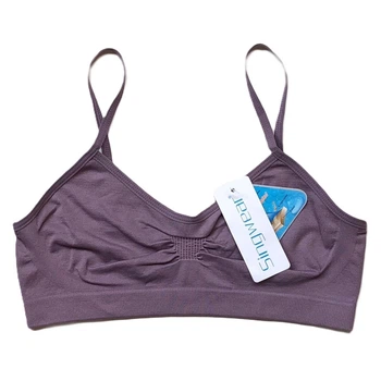 Бюстгальтер бесшовный топик Singwear W2 пепельно-розовый чашка АА(0)-А(1)