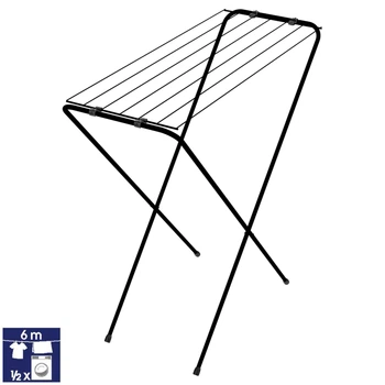 Сушилка для белья напольная Casa Si сталь 6 м черная (531779)