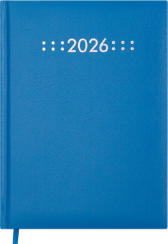 Ежедневник датированный 2026 (A5, жесткая обложка, синий) Buromax Classic BM.21121-02