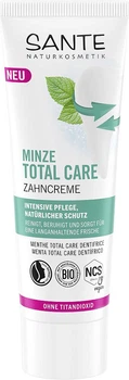 Зубна БІО-паста Sante Mint Total Care Комплексний захист з м'ятою з фтором 75 мл (4025089006503)