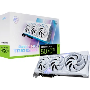 Видеокарта MSI GeForce RTX 5070 Ti 16G Gaming Trio OC White (912-V531-057) EU [149101]