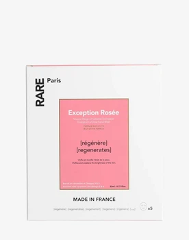 RARE PARIS Box of 5 Exception Rosée Regenerating Face Mask Набор из пяти восстанавливающих масок для лица с церамидами, Омега 3 и 6, 115мл