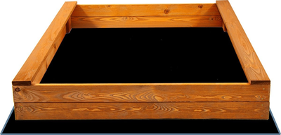 Piaskownica drewniana Springos Economy impregnowana 120 x 120 cm (5907719484020)