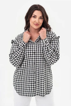 Рубашка Garne 52(3XL) Черно-белый (124653)