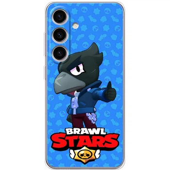 Силиконовый Чехол с Картинкой для Samsung Galaxy M56 (M566) Принт (Бравл Старс Ворон, Brawl Stars Crow) (66907-ysm016)