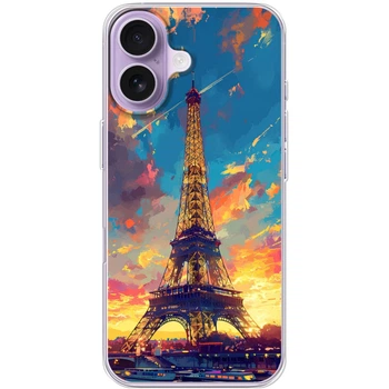 Силиконовый Чехол с Картинкой для IPhone 17 Принт (Париж, Эйфелева Башня) (67084-ysm038)