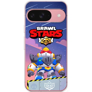 Силиконовый Чехол с Картинкой для Google Pixel 10 Pro Принт (Бравл Старс Вольт, Brawl Stars Surge) (68476-ysm020)